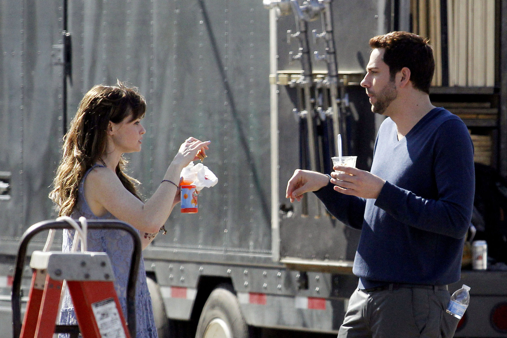 Alexis Bledel on the set of 'Remember Sunday' in New Orleans January 25, 2013