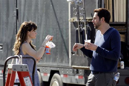 Alexis Bledel on the set of 'Remember Sunday' in New Orleans January 25, 2013