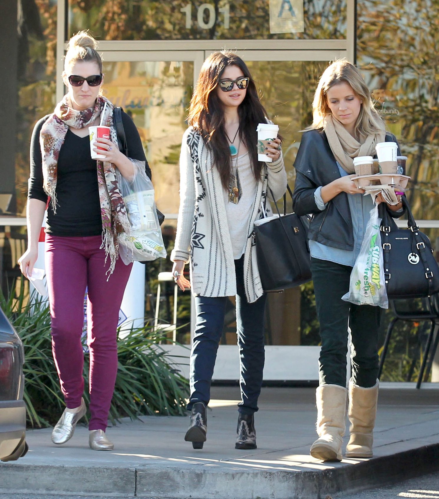 Selena Gomez in Burbank January 16, 2013 