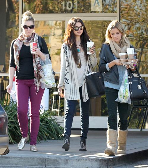 Selena Gomez in Burbank January 16, 2013 