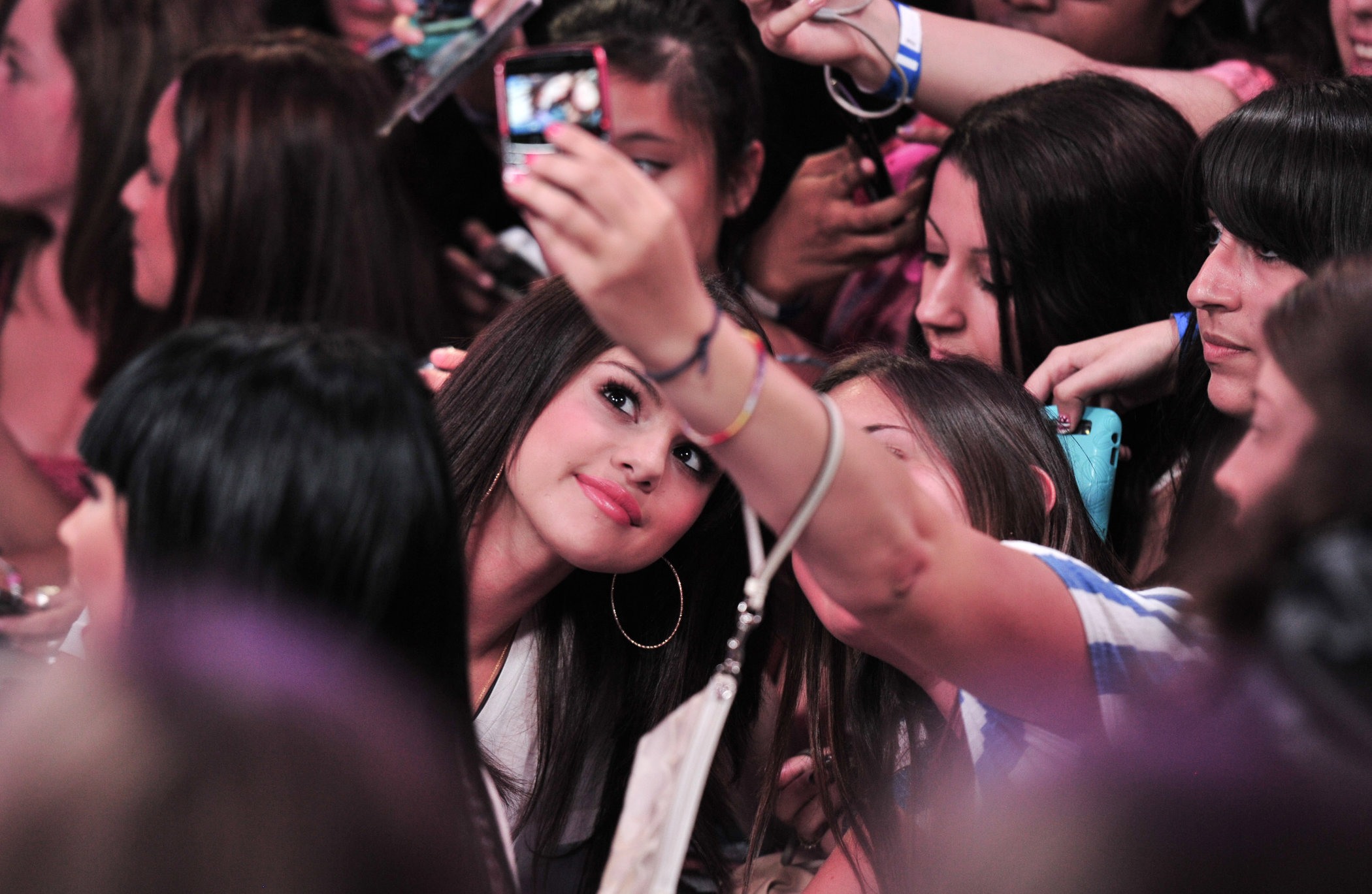 Selena Gomez visits New Music Live, August 24, 2011 