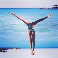 Ariela Oliveira in a bikini