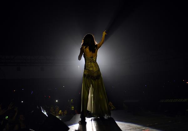 Selena Gomez performing at the Gexa Energy Pavillion in Dallas August 31, 2011 