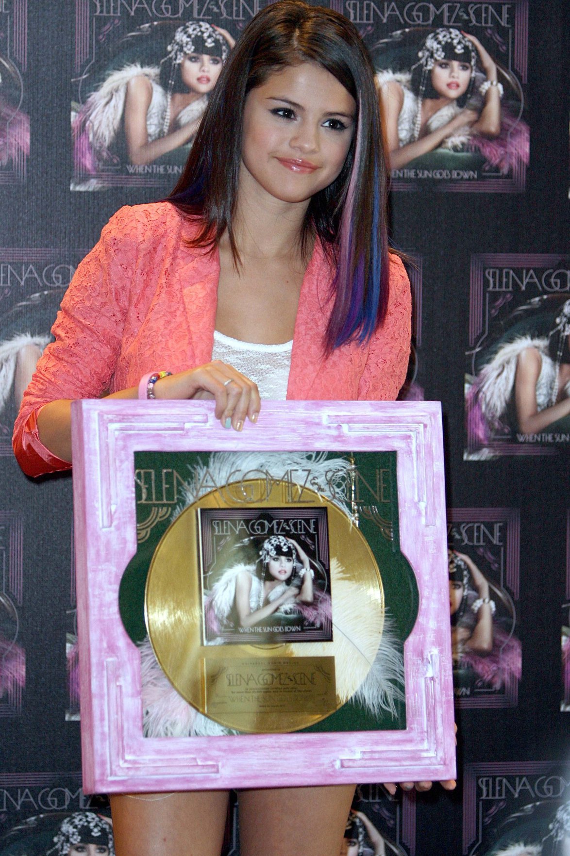 Selena Gomez at the 'We Own the Night' tour photocall in Mexico City on January 26, 2012