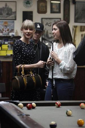 Taylor Swift - at Shamrock Tattoo 12/18/12  