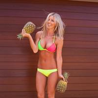 Hannah Polites in a bikini