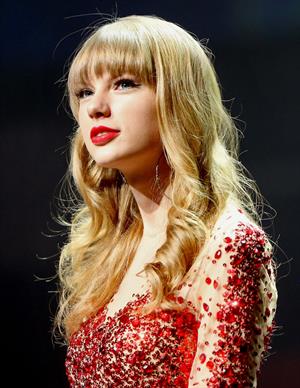 Taylor Swift on stage at the KIIS FM 2012 Jingle Ball concert at Nokia Theatre in Los Angeles - December 1, 2012 