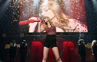Taylor Swift on stage at the KIIS FM 2012 Jingle Ball concert at Nokia Theatre in Los Angeles - December 1, 2012 