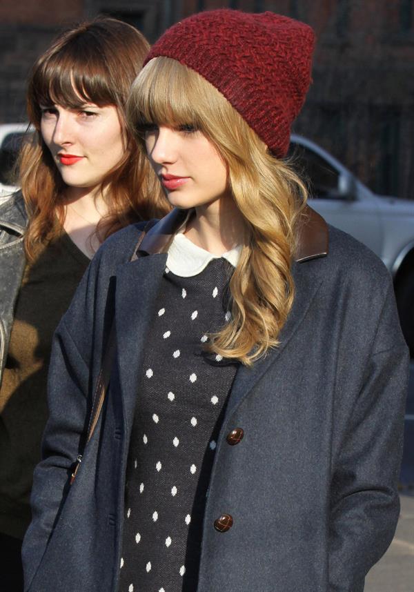 Taylor Swift leaving her hotel in New York City April 12, 2012