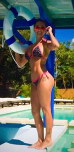 Marine Simoneau in a bikini