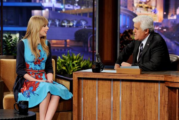 Taylor Swift the Tonight Show with Jay Leno February 20, 2012 