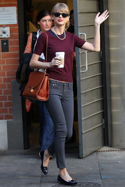 Taylor Swift out and about in London October 4, 2012 