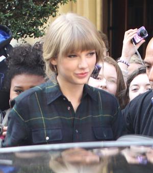 Taylor Swift leaving her hotel in London 10/6/12