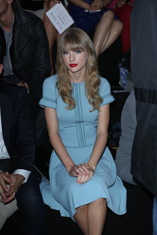 Taylor Swift at Elie Saab Spring Summer 2012/13 fashion show in Paris 10/3/12 