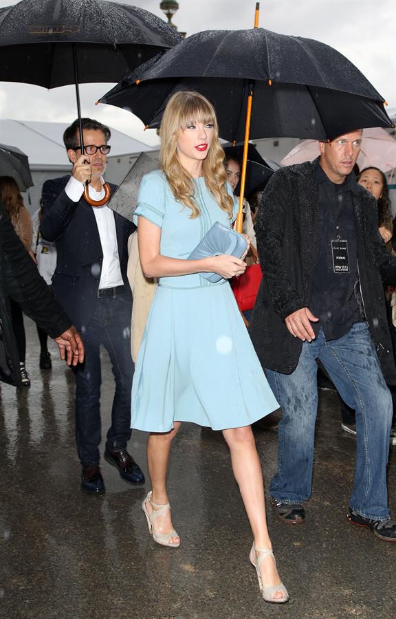Taylor Swift at the Elie Saab Spring Summer 2012/13 fashion show in Paris 10/3/12 