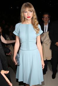 Taylor Swift at the Elie Saab Spring Summer 2012/13 fashion show in Paris 10/3/12 