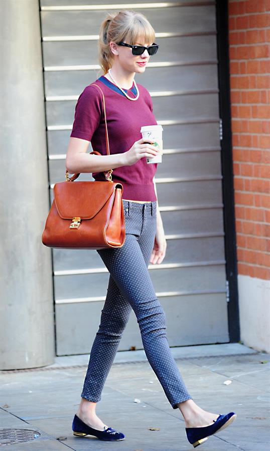 Taylor Swift out and about in London October 4, 2012