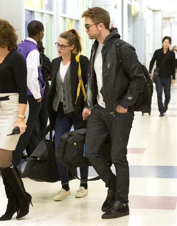 Kristen Stewart at JFK Airport in New York City 11/23/12 