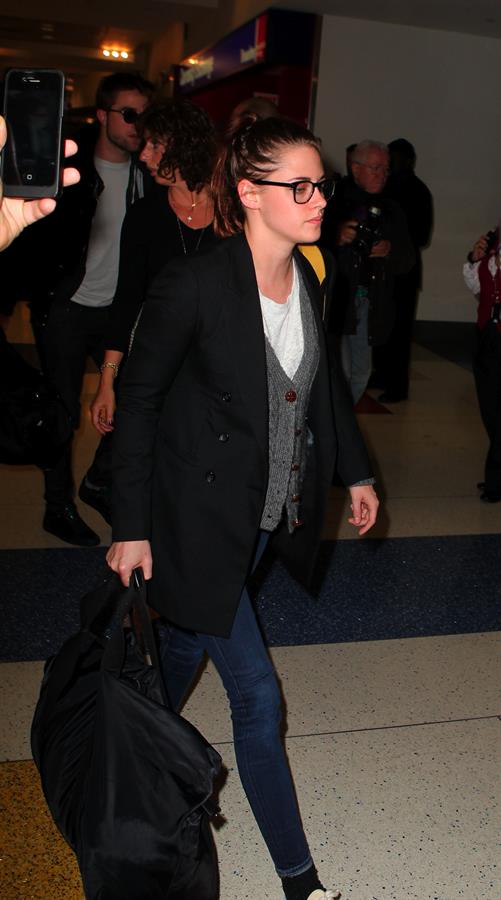 Kristen Stewart at JFK Airport in New York City 11/23/12 