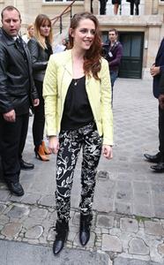 Kristen Stewart at the Balenciaga Spring Summer 2013 show in Paris on September 27, 2012 