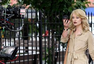 Olivia Wilde on the set of her new Revlon commercial in New York City 2/5/2012 