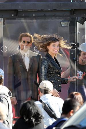 Olivia Wilde on the set of Burt Wonderstone in Las Vegas October 1, 2012