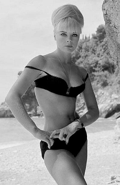 Elke Sommer in a bikini