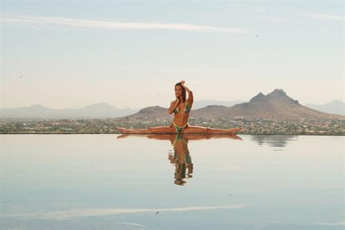 Karen McDougal in a bikini