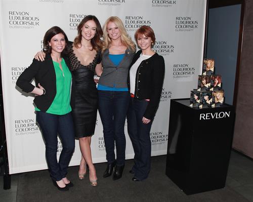 Olivia Wilde at the Revlon Luxurious ColorSilk Buttercream launch in NYC 07.02.13 