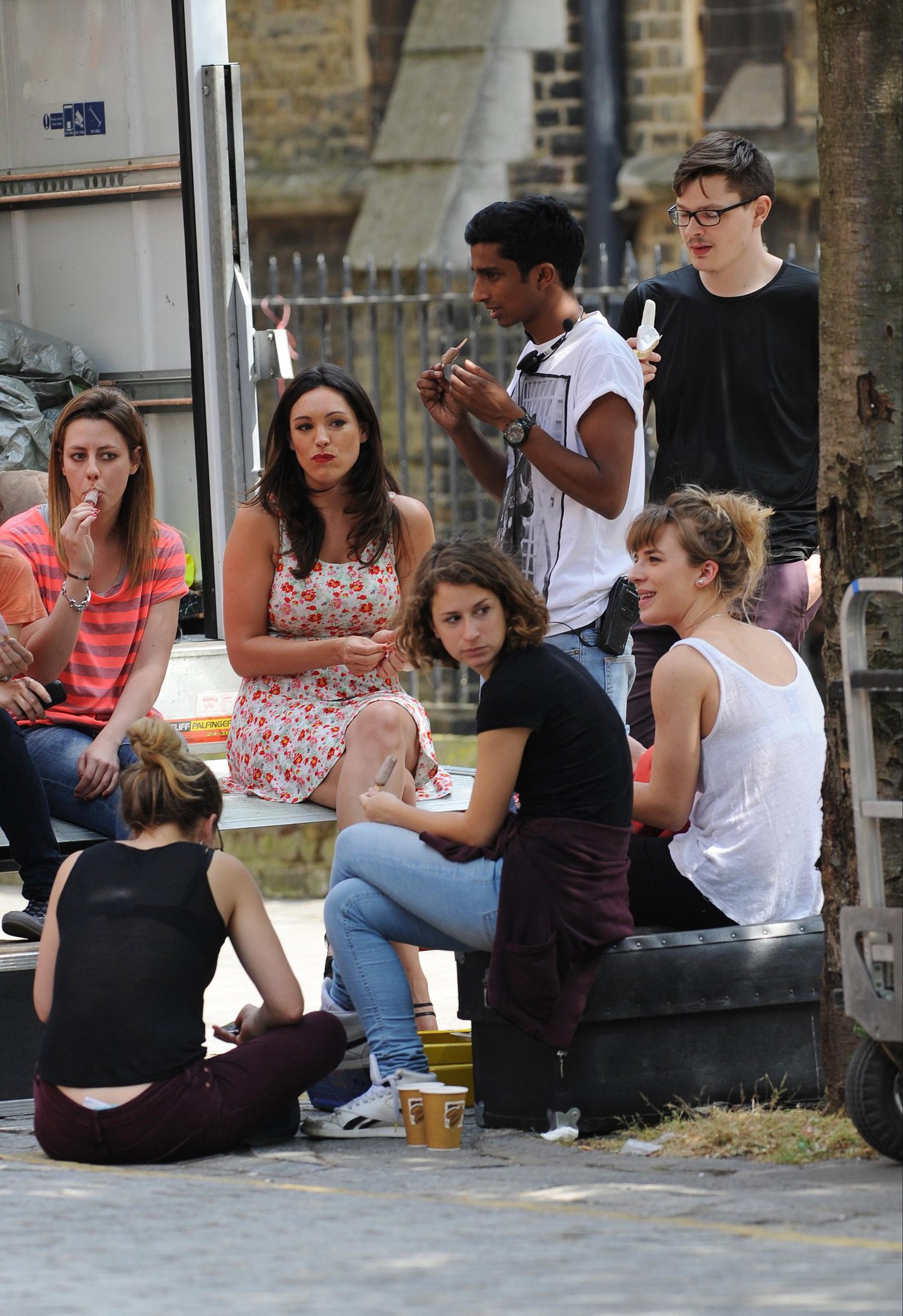Kelly Brook - On the set of her brand new movie Taking Stock in London (05.07.2013) 