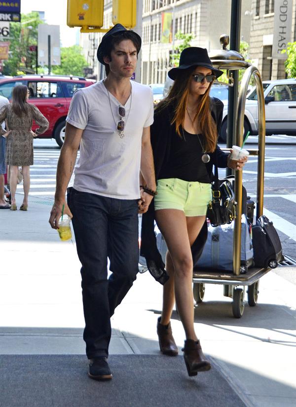 Nina Dobrev out and about in New York City May 13, 2012 