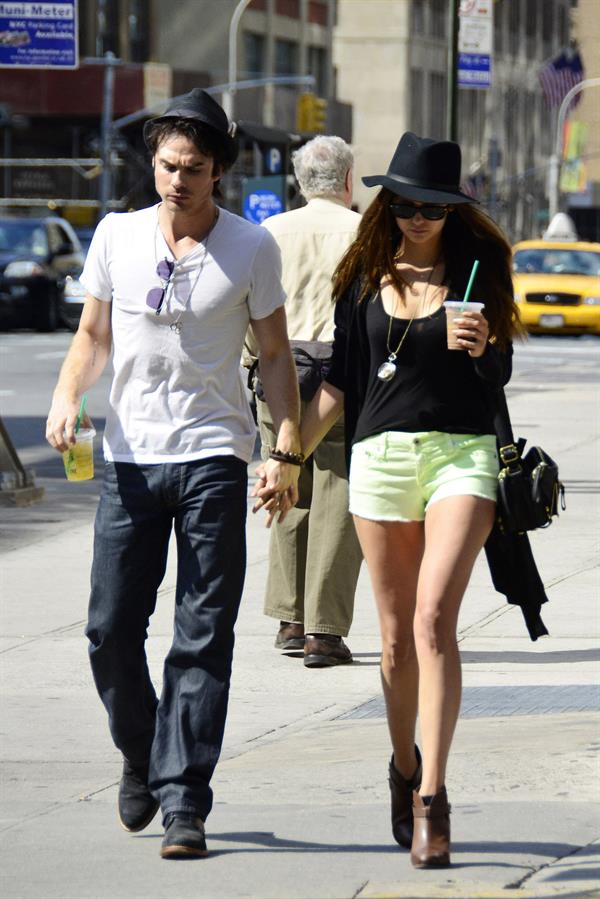 Nina Dobrev out and about in New York City May 13, 2012 