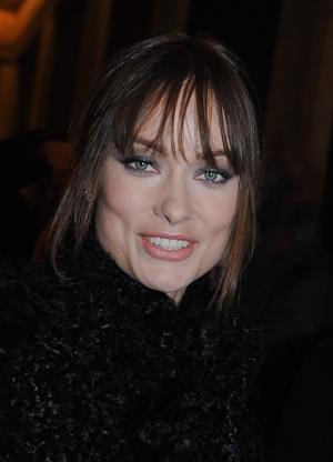 Olivia Wilde Giorgio Armani fashion show during Paris fashion week January 24, 2011 