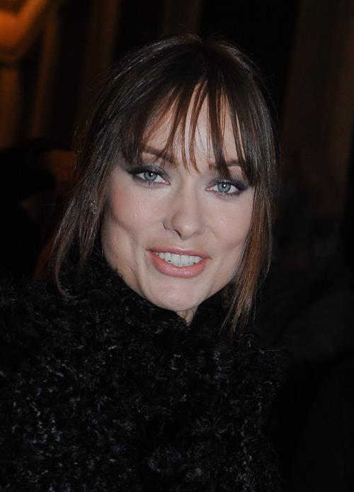 Olivia Wilde Giorgio Armani fashion show during Paris fashion week January 24, 2011 