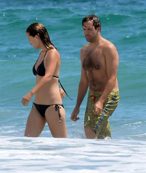 Olivia Wilde in a Bikini on the beach in Wilmington,North Carolina 8/22/12 