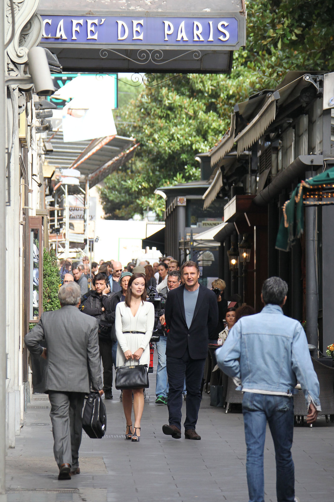 Olivia Wilde Filming  Third Person  in Rome (10/17/12) 