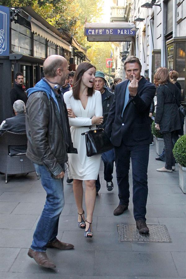 Olivia Wilde Filming  Third Person  in Rome (10/17/12) 