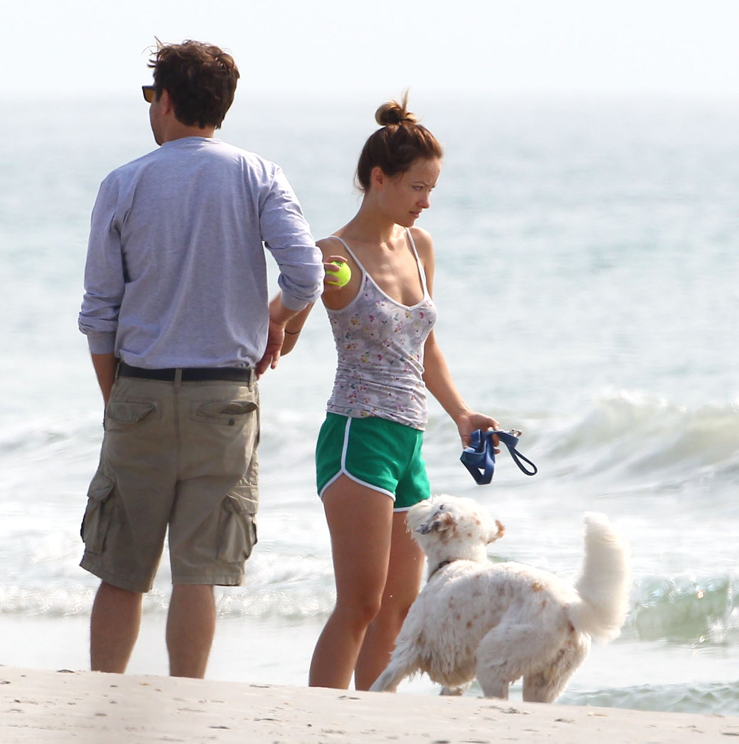 Olivia Wilde - on the beach in Wilmington,North Carolina - August 18 2012