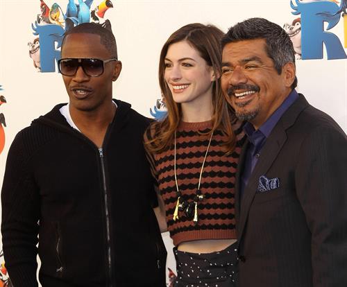 Anne Hathaway 20th Century Fox press day for Rio at Zanuck Theater January 28, 2011 