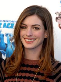 Anne Hathaway 20th Century Fox press day for Rio at Zanuck Theater January 28, 2011 
