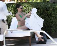 Kelly Brook bikini candids by the pool in Miami 2/1/13 
