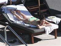 Kelly Brook bikini candids by the pool in Miami 2/1/13 