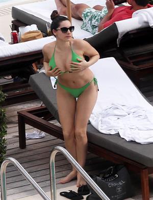 Kelly Brook bikini candids by the pool in Miami 2/1/13 