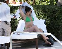 Kelly Brook bikini candids by the pool in Miami 2/1/13 