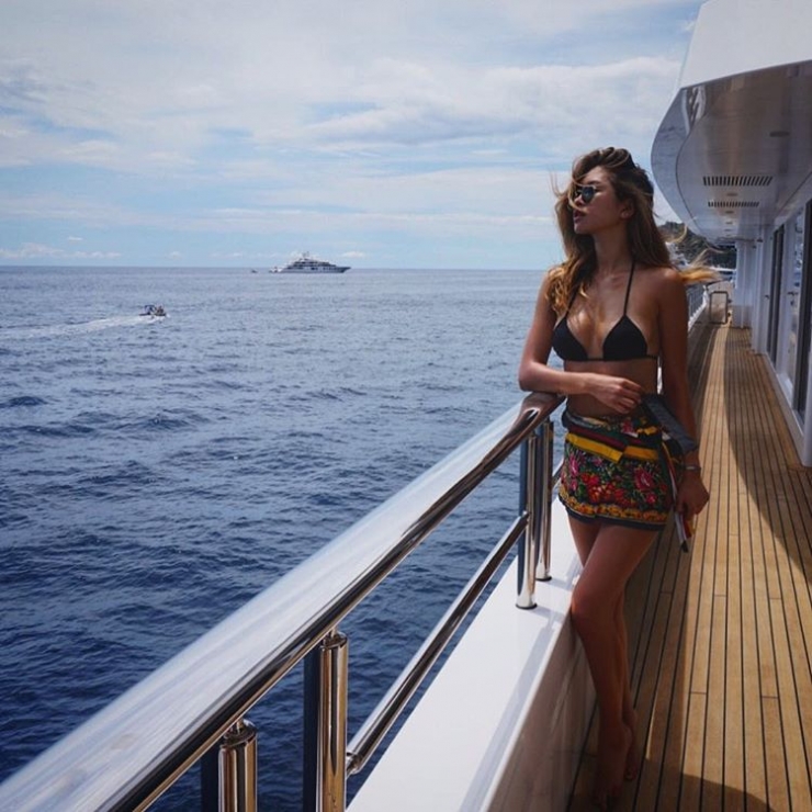 Jocelyn Chew in a bikini