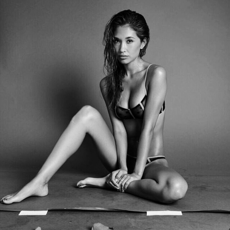 Jocelyn Chew in lingerie