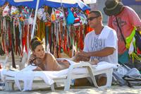 Eva Longoria bikini candids on the beach in Rio 3/10/13 