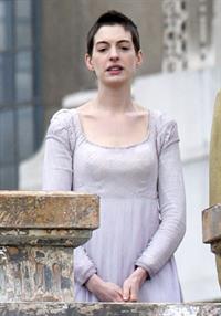 Anne Hathaway on the set of Les Miserables April 18, 2012