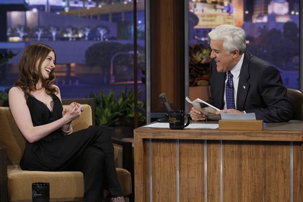 Anne Hathaway on the Tonight Show with Jay Leno April 11, 2010