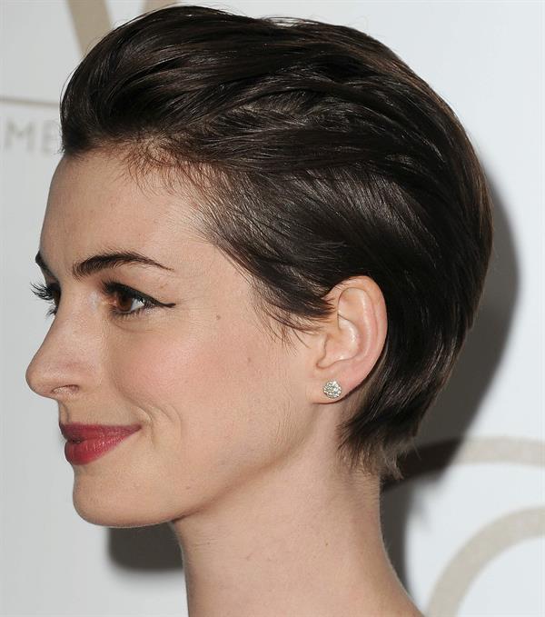 Anne Hathaway 24th Annual Producers Guild Awards at The Beverly Hilton Hotel in Beverly Hills January 26-2013 